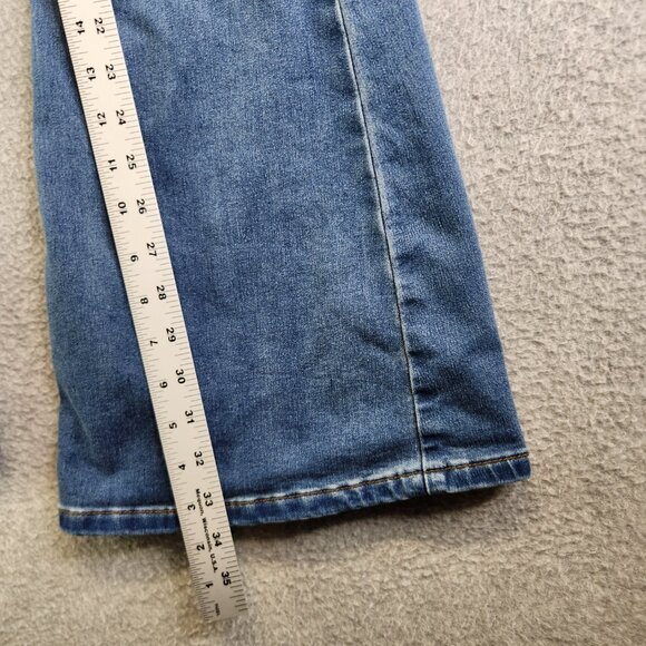 Free People Jeans Womens 26 Blue We The Free Penny Pull On Flare Low Rise FP - Picture 13 of 16